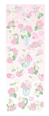 Pink Lily Stickers